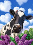 Cow & Lavenders - Paint by Diamonds